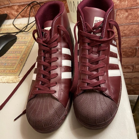 Adidas Pro Model Burgundy Men’s Sneakers - Picture 1 of 4